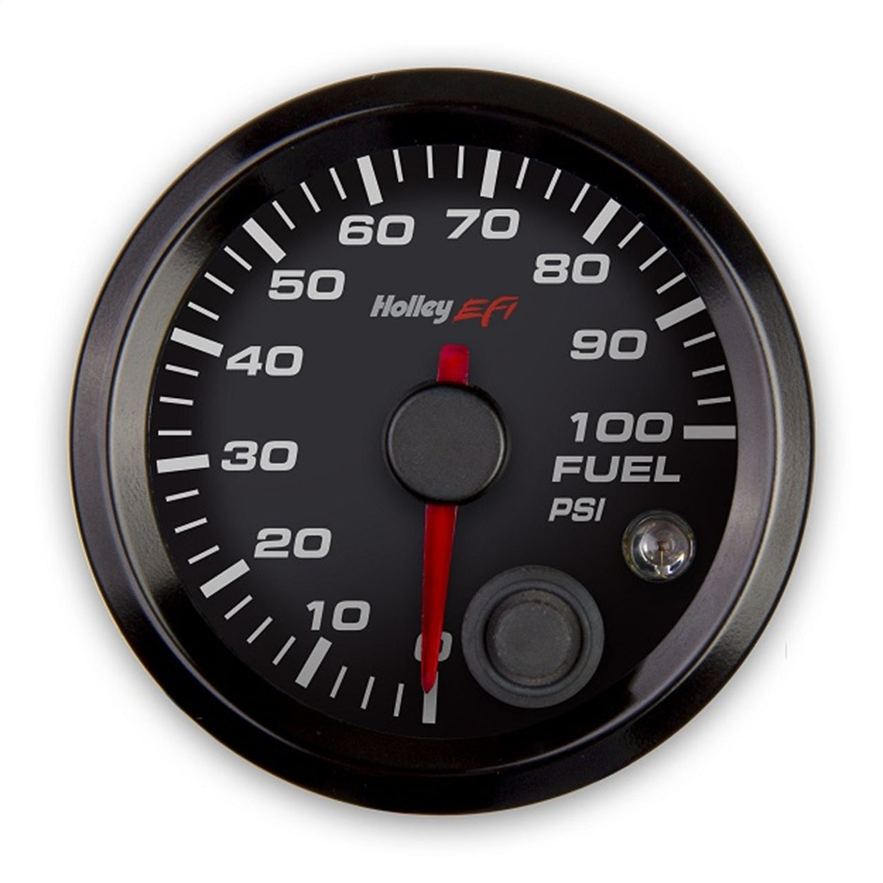 Holley 553-129 EFI Fuel Pressure Gauge 2 1/16 in. Dia. 0-100 psi CAN Black Face Black Bezel EFI Fuel Pressure Gauge - My Store