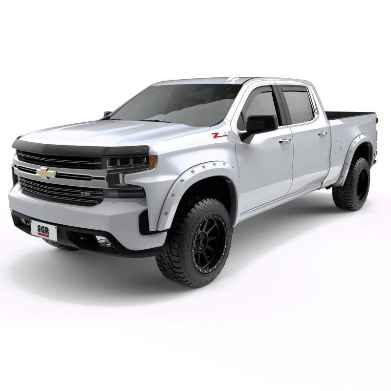 EGR 19-22 Chevrolet Silverado 1500 Summit White Traditional Bolt-On Look Fender Flares Set Of 4 - Mammoth Racing -