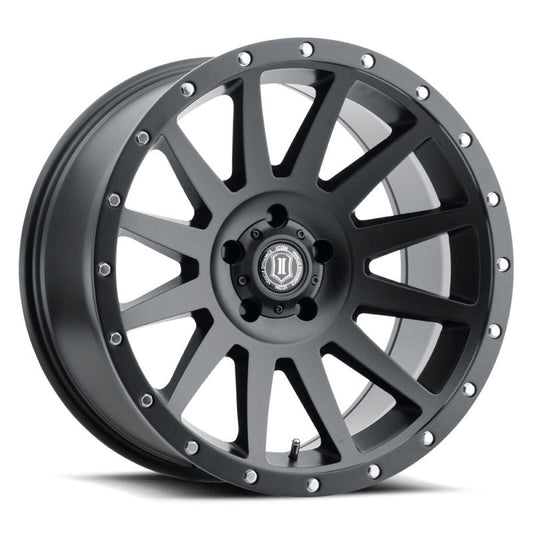 Icon Compression 20x10 5x5 -12mm Offset 5in BS 71.5mm Bore Satin Black Wheel - Mammoth Racing -