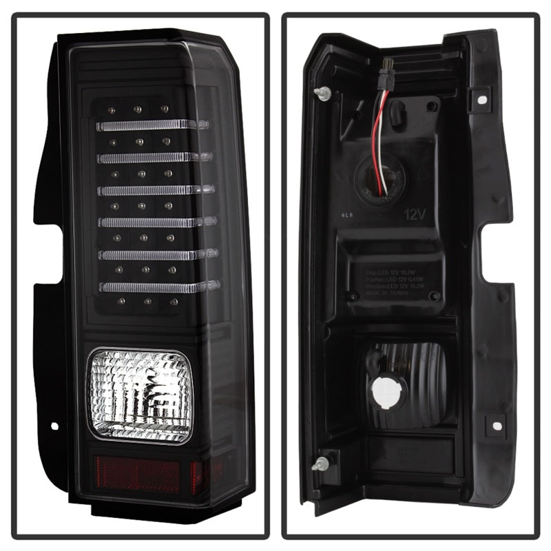 Xtune Hummer H3 06-09 ( Non H3T ) LED Tail Lights Black ALT-ON-HH306-LED-BK - Mammoth Racing -