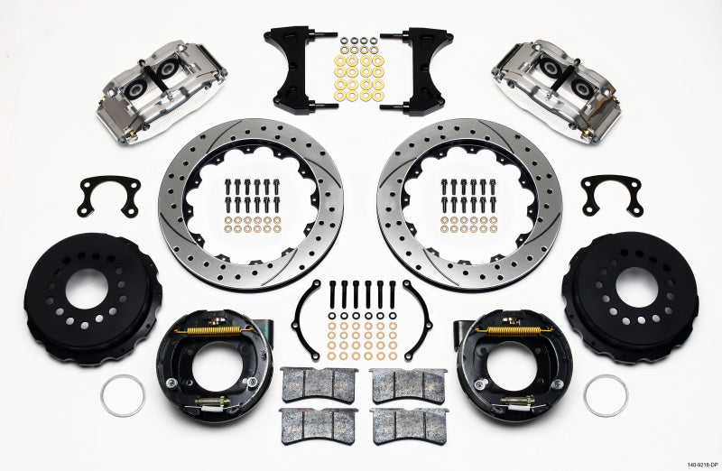 Wilwood Narrow Superlite 4R Rear P-Brk Kit 12.88in Drill Polish Big Ford New Style 2.36in Offset - My Store