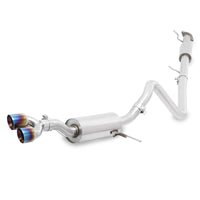Mishimoto 14-16 Ford Fiesta ST 1.6L 2.5in Stainless Steel Resonated Cat-Back Exhaust w/ Burnt Ti - Mammoth Racing -