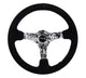 NRG Reinforced Steering Wheel (350mm / 3in. Deep) Blk Suede w/Hydrodipped Digi-Camo Spokes - My Store