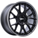 BBS CH-RII 20x9 5x120 ET25 Satin Black Center Platinum Lip SS Rim Prot Wheel -82mm PFS/Clip Req - Mammoth Racing -