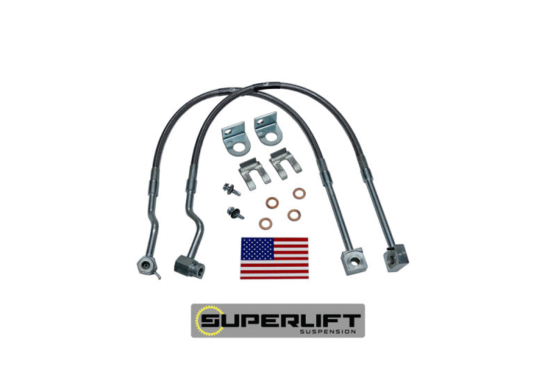 Superlift 87-90 Ford Ranger Explorer and Bronco II w/ 4-6in Lift Kit Bullet Proof Brake Hoses - Mammoth Racing -