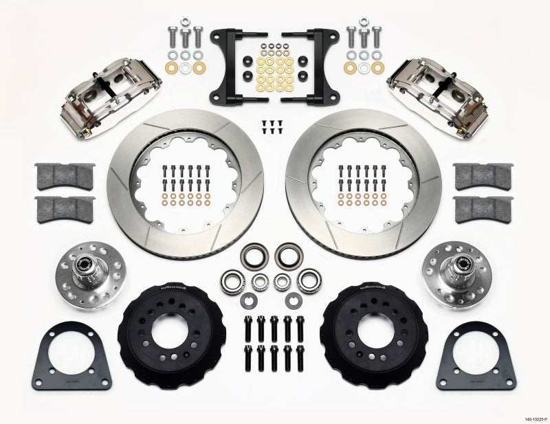 Wilwood Narrow Superlite 6R Front Hub Kit 14.00in Polished Tci-ifs 71-78 (Pinto Based) - Mammoth Racing -