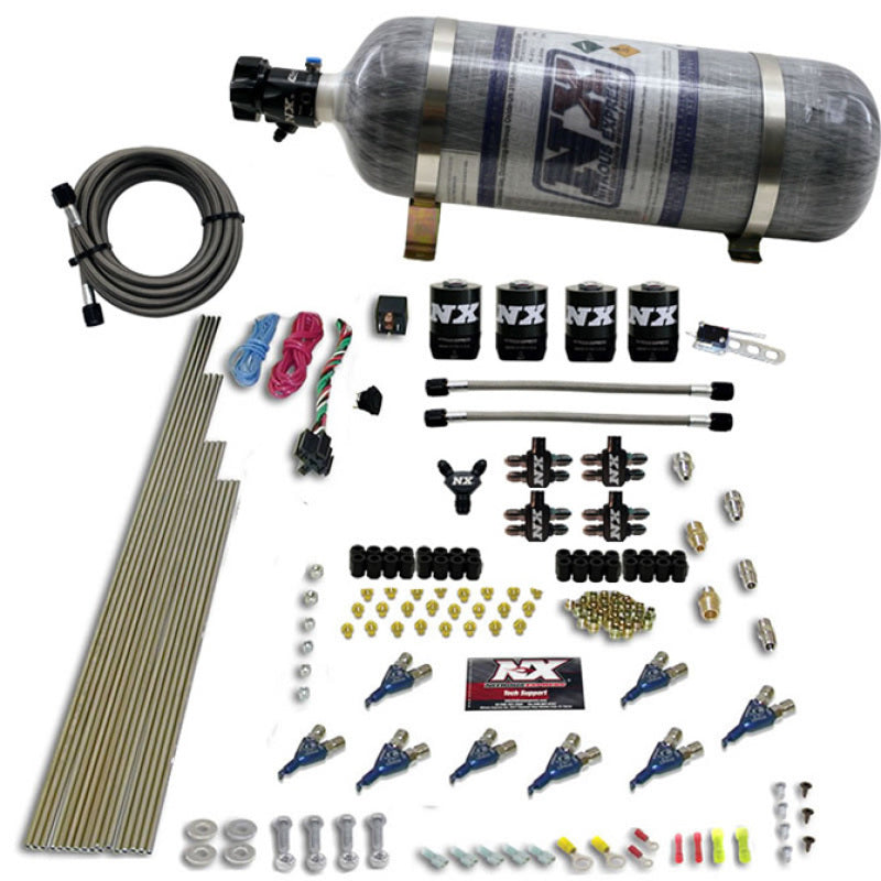 Nitrous Express 8 Cyl Alcohol Nitrous Kit (250-550HP) w/Composite Bottle - My Store