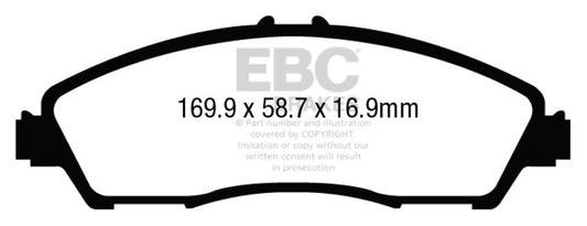 EBC 14+ Acura MDX 3.5 Yellowstuff Front Brake Pads - My Store