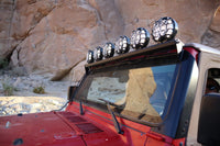KC HiLiTES 97-06 Jeep TJ 50in. Overhead Xross Bar Kit w/(6) SlimLite LED Lights - Black - Mammoth Racing -