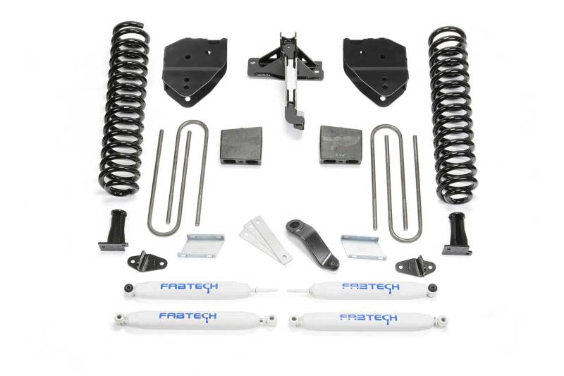 Fabtech 17-21 Ford F250/f350 4WD Diesel 6in Basic Sys w/Perf Shks - Mammoth Racing -