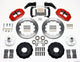 Wilwood Narrow Superlite 6R Front Hub Kit 12.88in Red Large GM 57-70 Drop Spindle - Mammoth Racing -
