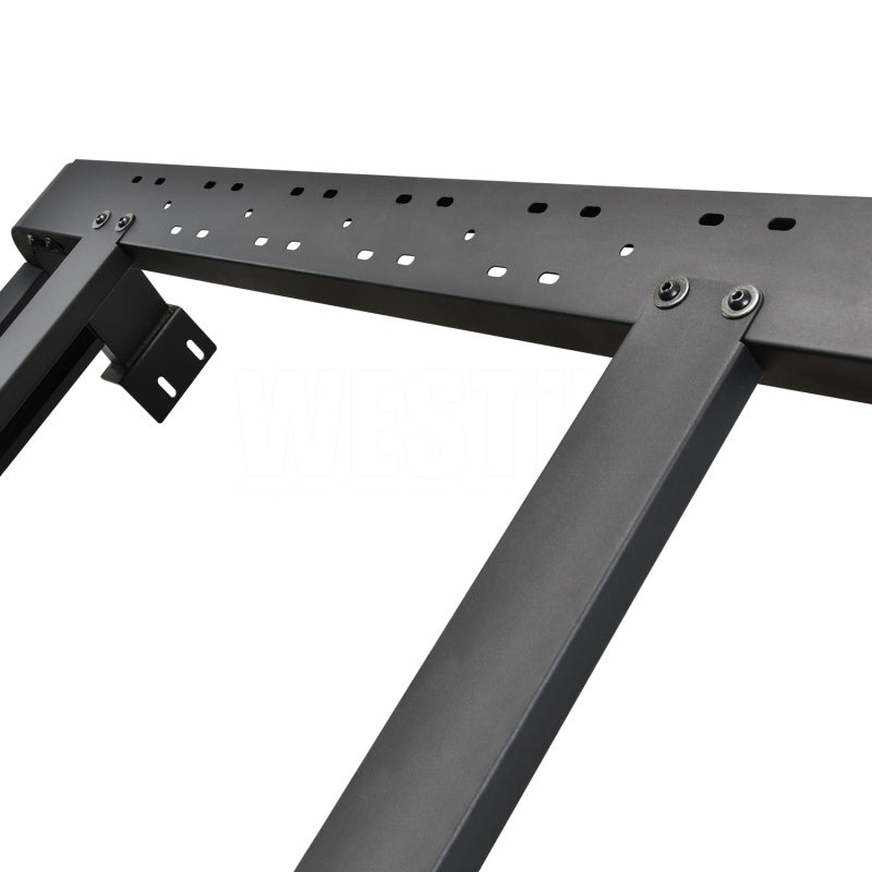 Westin 2021 Jeep Gladiator Overland Cargo Rack - Textured Black - Mammoth Racing -