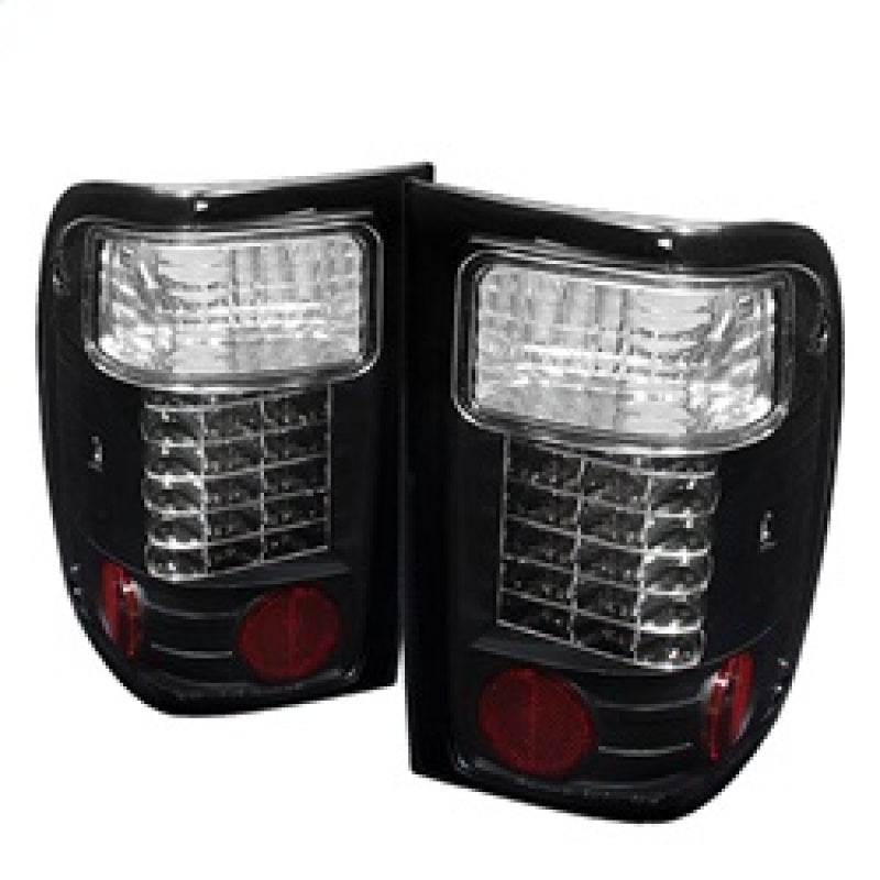 Spyder Ford Ranger 01-05 LED Tail Lights Black ALT-YD-FR98-LED-BK - Mammoth Racing -