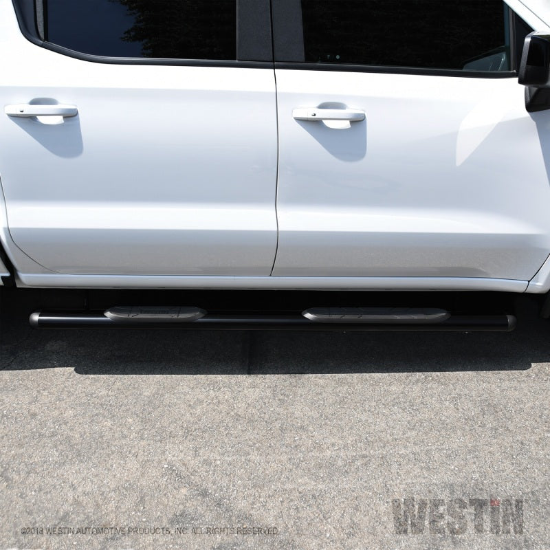 Westin Premier 4 Oval Nerf Step Bars - 85 in - Black - Mammoth Racing -