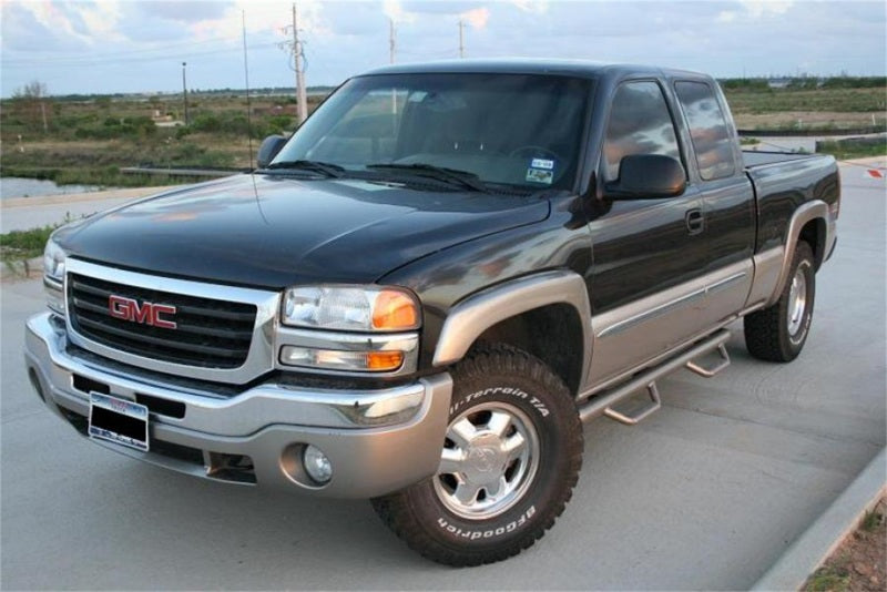 N-Fab Nerf Step 99-06 Chevy-GMC 2500/3500 Ext. Cab - Gloss Black - Cab Length - 3in - Mammoth Racing -