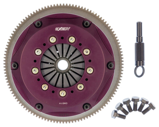 Exedy 1989-1998 Nissan 240sx L4 Hyper Triple Cerametallic Clutch Rigid Disc Push Type Cover