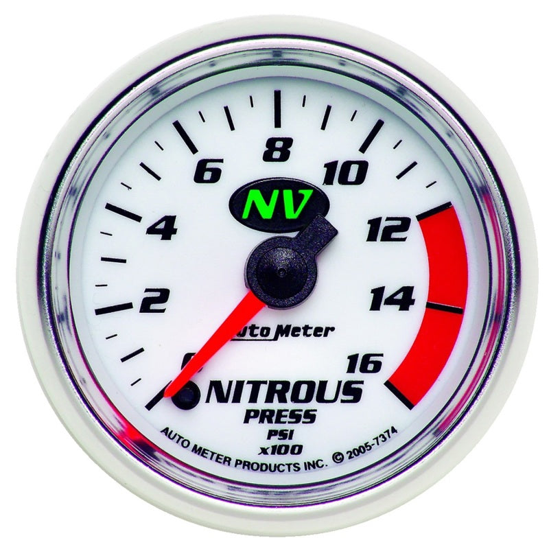 Autometer 2-1/16in 0-1600 PSI Full Sweep Digital Stepper Motor Nitrous Pressure Gauge - My Store