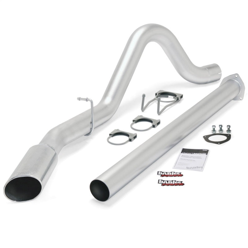 Banks Power 15 Ford 6.7L F250-350-450 CCSB/CCLB SRW Monster Exh Sys - SS Single Exh w/ Chrome Tip - Mammoth Racing -