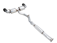 AWE Subaru BRZ/ Toyota GR86/ Toyota 86 Touring Edition Cat-Back Exhaust- Diamond Black Tips - Mammoth Racing -