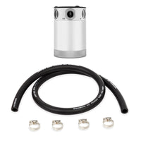 Mishimoto Compact Baffled Oil Catch Can - 3-Port - Polished - Mammoth Racing -