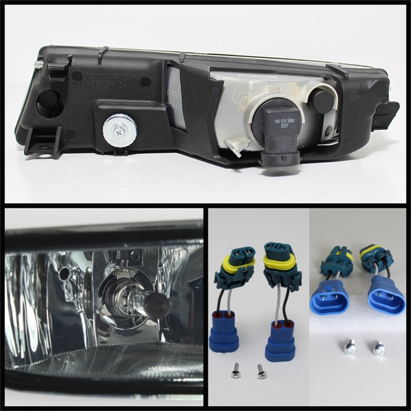 Spyder Acura TL 02-03 OEM Fog Lights wo/Switch Smoke FL-ATL02-SM - Mammoth Racing -