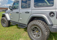 N-Fab Podium LG 2019 Jeep Wrangler JT 4DR Truck - Full Length - Tex. Black - 3in - Mammoth Racing -