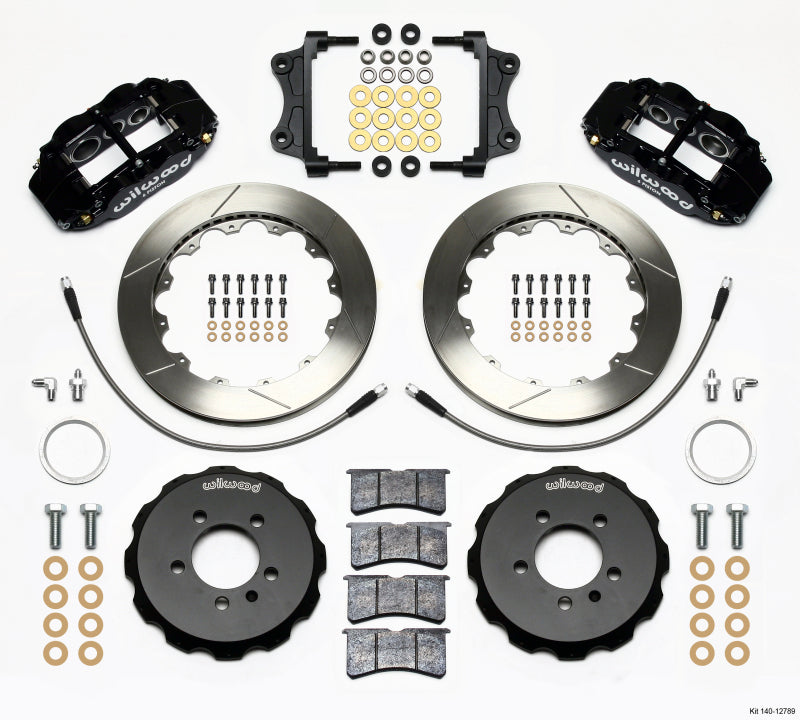 Wilwood Narrow Superlite 6R Front Hat Kit 12.88in 06-12 Volkswagen GTI w/ Lines - Mammoth Racing -