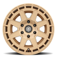 Icon Compass 17x8.5 6x135 6mm Offset 5in BS Satin Brass Wheel - Mammoth Racing -