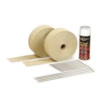 DEI Exhaust Wrap Kit - Tan Wrap and White HT - Mammoth Racing -