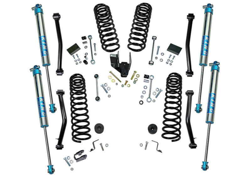 Superlift 18-20 Jeep Wrangler JL Unlimited - 4in Dual Rate Coil Lift Kit w/ King 2.0 Shocks - Mammoth Racing -