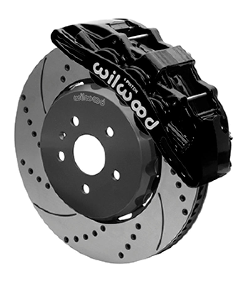 Wilwood Sx6r Front Brake Kit 15in Lug Drive Slotted/Drilled Black w/ Lines 10-14 Chevrolet Camaro SS - My Store