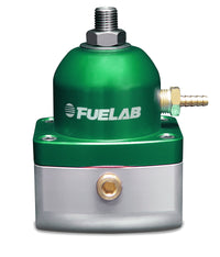 Fuelab 515 EFI Adjustable FPR Large Seat 25-90 PSI (2) -10AN In (1) -6AN Return - Green - Mammoth Racing -