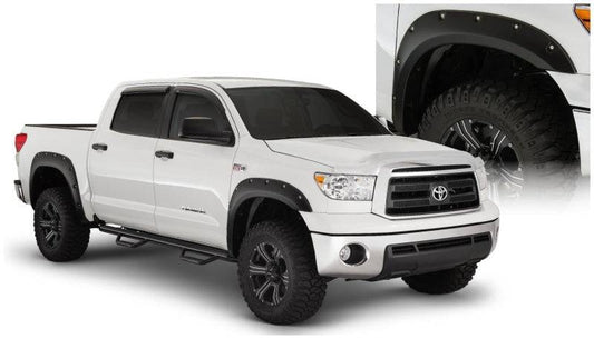 Bushwacker 07-13 Toyota Tundra Fleetside Pocket Style Flares 4pc 97.6/78.7/66.7in Bed - Black - Mammoth Racing -