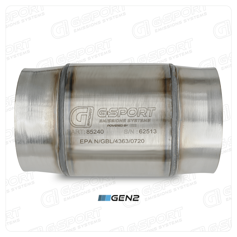 GESI G-Sport 400 CPSI GEN 2 EPA Compliant 4in Inlet/Out Catalytic Converter-4.5in x 4in 500-850HP - My Store