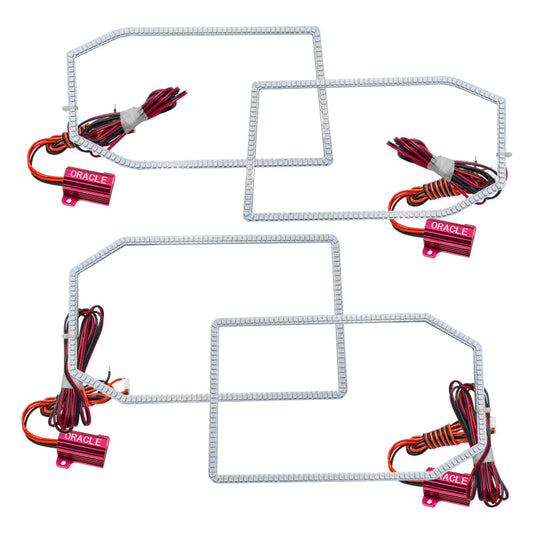 Oracle Chevrolet Silverado 14-15 LED Halo Kit Non-Projector Style - White - Mammoth Racing -