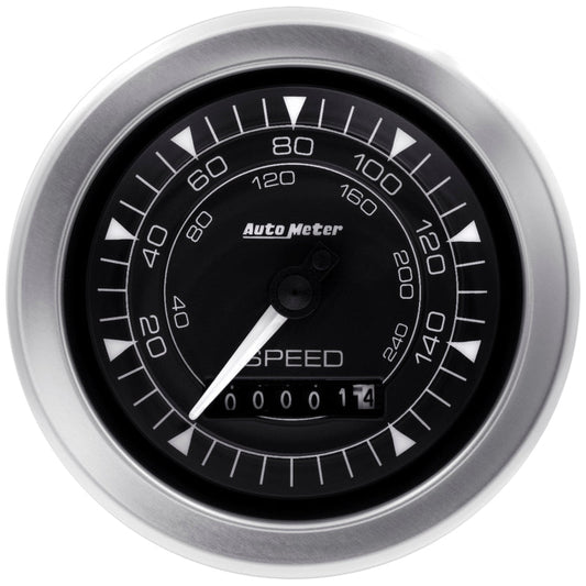 Autometer Chrono 3-3/8in 160mph Electric Programmable Speedometer Gauge - My Store