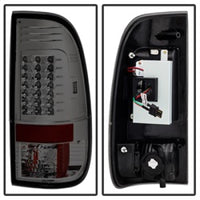Spyder Ford Super Duty 08-15 Version 2 LED Tail Lights Smoke ALT-YD-FS07-LED-G2-SM - Mammoth Racing -