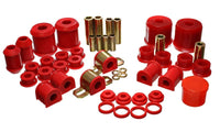 Energy Suspension 00-1/01 Mitsubishi Eclipse FWD Red Hyper-flex Master Bushing Set - Mammoth Racing -