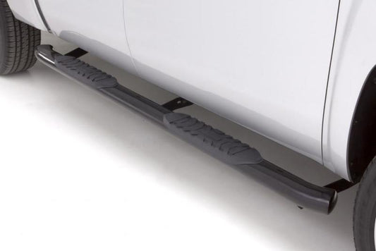 Lund 97-98 Ford F-150 SuperCab (3Dr) 4in. Oval Curved Steel Nerf Bars - Black - My Store