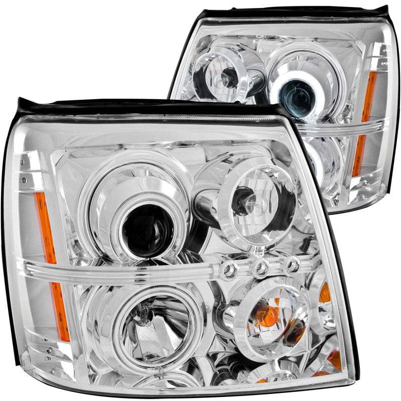 ANZO 2003-2006 Cadillac Escalade Projector Headlights w/ Halo Chrome (CCFL) (HID Compatible) - My Store