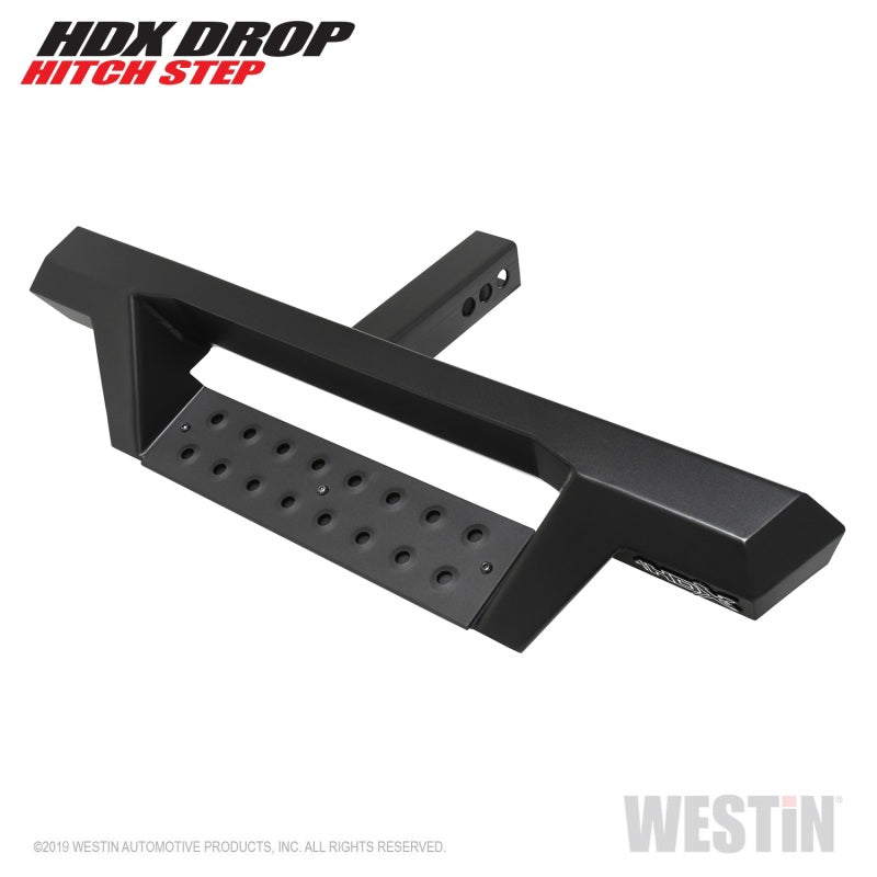 Westin HDX Drop Hitch Step 34in Step 2in Receiver - Textured Black - Mammoth Racing -