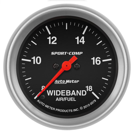 Autometer Sport-Comp 2-5/8in Wideband Air/Fuel Ratio Analog 8:1-18:1 AFR - My Store