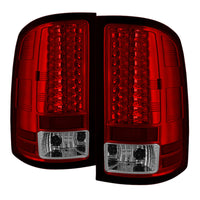 Spyder GMC Sierra 07-13 (Not 3500 Dually 4 Rear Wheels)LED Tail Lights Red Clear ALT-YD-GS07-LED-RC - Mammoth Racing -