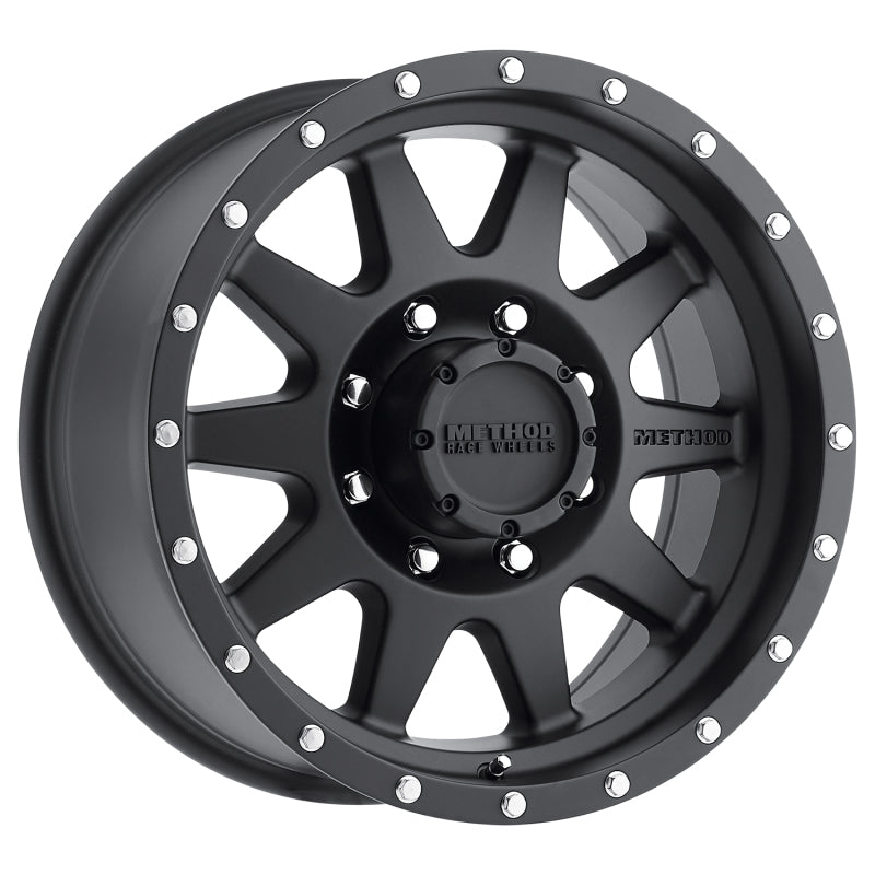 Method Mr301 The Standard 17x9 -12mm Offset 8x6.5 130.81mm CB Matte Black Wheel - Mammoth Racing -