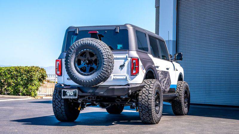 Borla 21-22 Ford Bronco 2.3L 4WD ATAK Axle Back Exhaust w/ Black Coated Tips - Mammoth Racing -