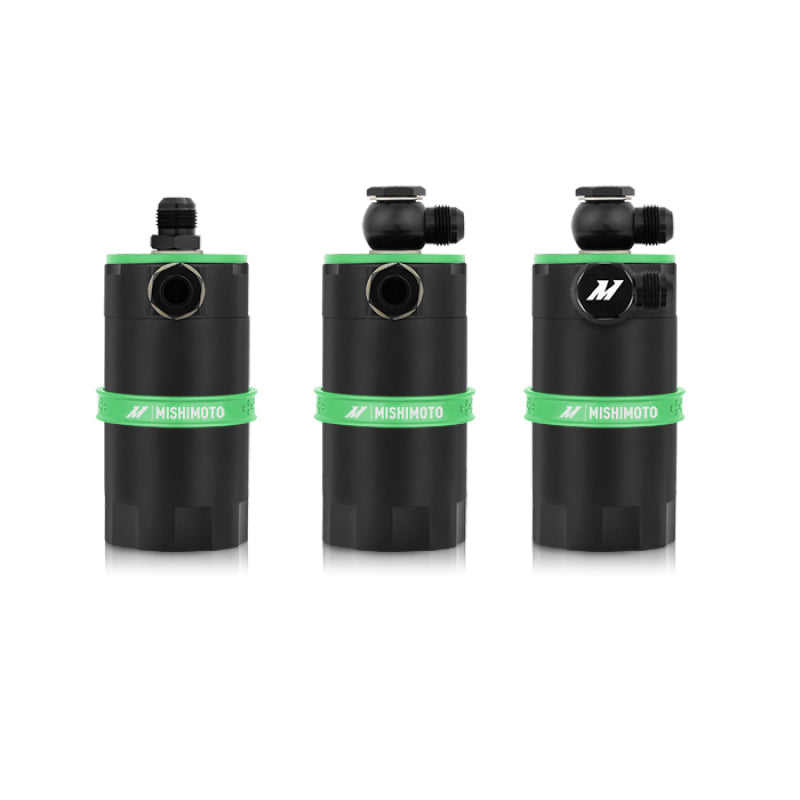 Mishimoto Universal Baffled Oil Catch Can - Green - Mammoth Racing -