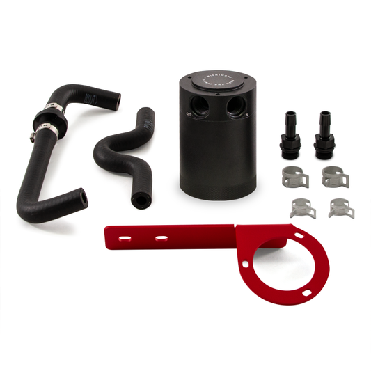 Mishimoto 2017+ Honda Civic Type R Baffled Oil Catch Can Kit - Red - Mammoth Racing -