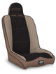 PRP Daily Driver High Back Suspension Seat (Two Neck Slots) - Tan / Black - Mammoth Racing -