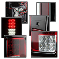 Spyder Jeep Wrangler 07-15 LED Tail Lights Red Clear ALT-YD-JWA07-LED-RC - Mammoth Racing -