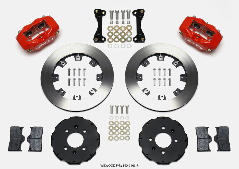 Wilwood Forged Dynalite Front Hat Kit 12.19in Red 94-01 Honda/Acura w/262mm Disc - My Store
